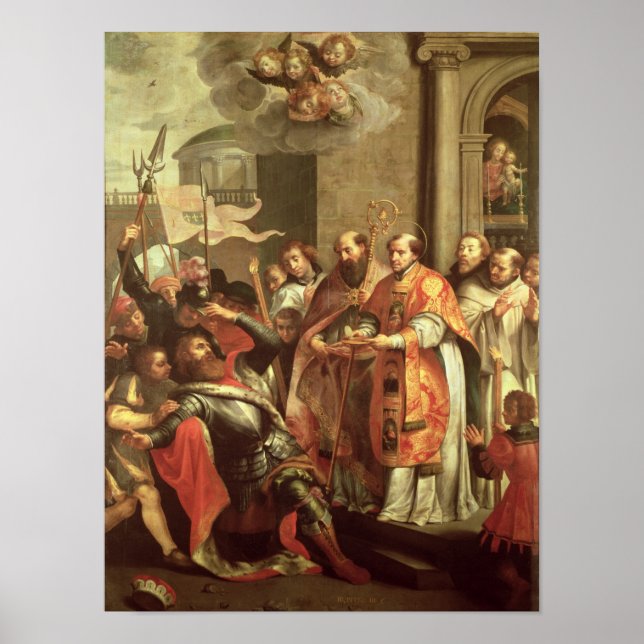 St. Bernard of Clairvaux  and William X  Duke Poster (Front)