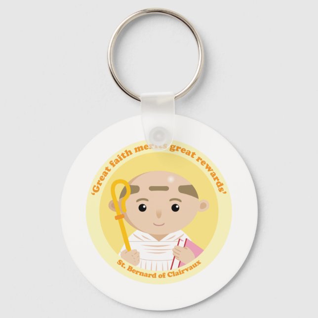 St. Bernard of Clairvaux Key Ring (Front)