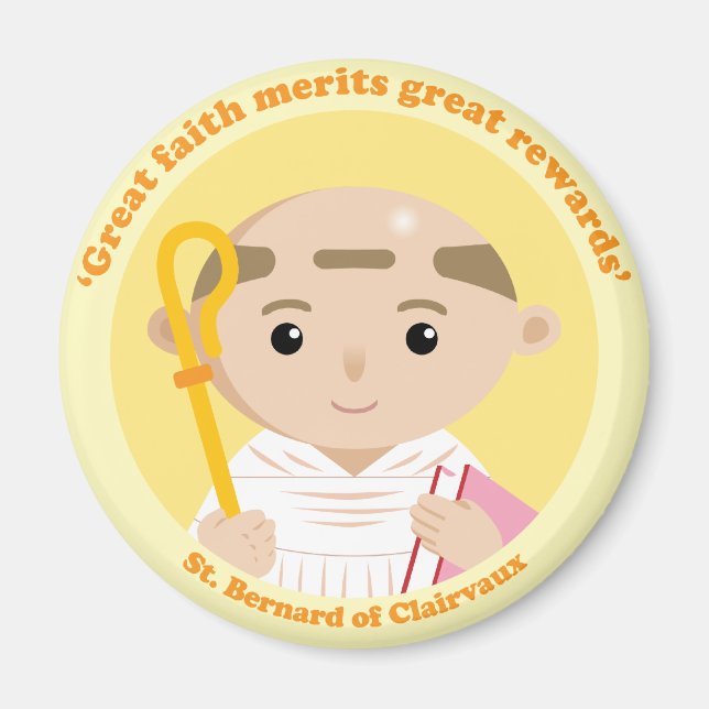St. Bernard of Clairvaux Magnet (Front)