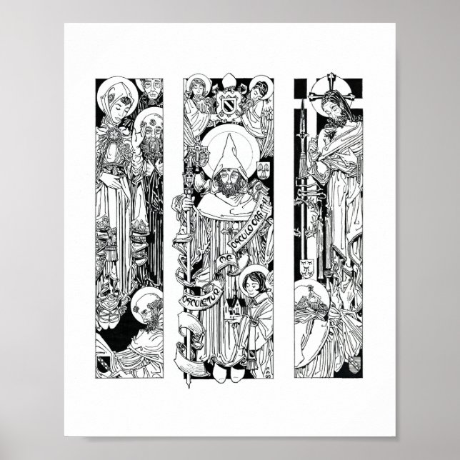 St. Bernard of Clairvaux Print (Front)