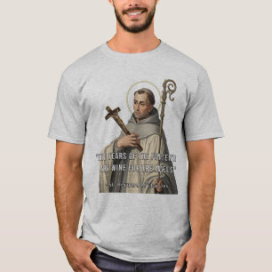 St. Bernard of Clairvaux Wine Angels Catholic T-Shirt