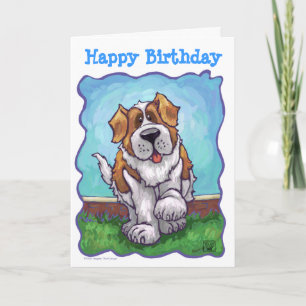 St. Bernard Party Centre Card
