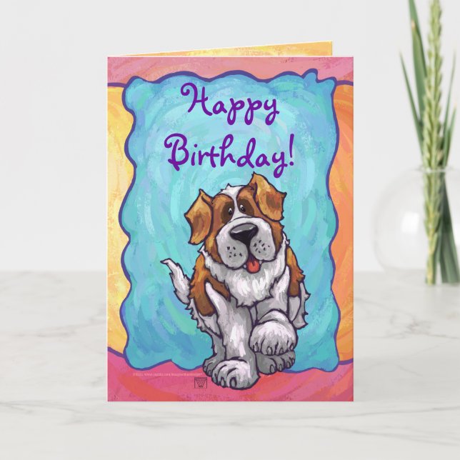 St. Bernard Party Centre Card (Front)