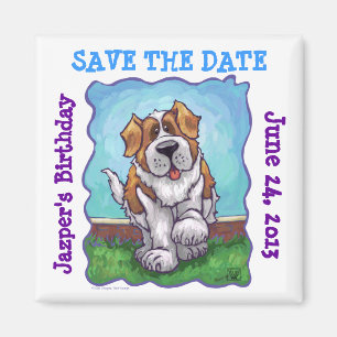 St. Bernard Party Centre Magnet