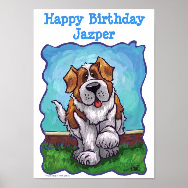 St. Bernard Party Centre Poster (Front)