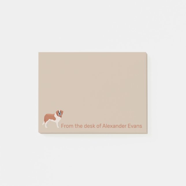 St. Bernard Personalise Post-it Notes (Front)