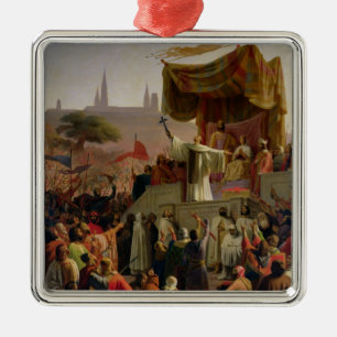 St. Bernard Preaching the Second Crusade Metal Tree Decoration