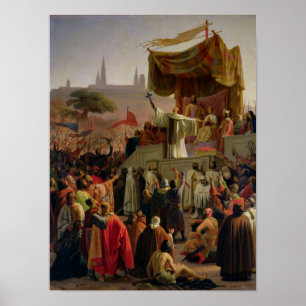 St. Bernard Preaching the Second Crusade Poster