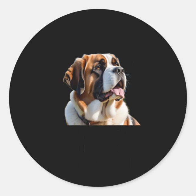 St. Bernard Proof That Size S Sticker  (Front)