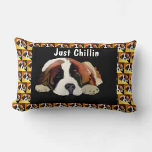 St. Bernard Puppy Lumbar Cushion