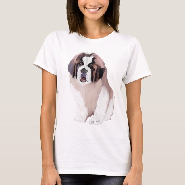 St. Bernard Puppy T-Shirt (Front)