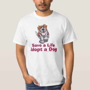 St Bernard Save a Life Adopt T-shirt