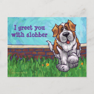 St. Bernard Stationery Postcard