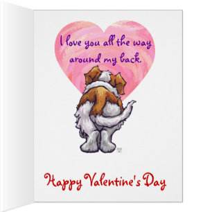 St. Bernard Valentine's Day