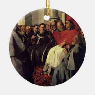 St. Bonaventure (1221-74) at the Council of Lyons Ceramic Tree Decoration