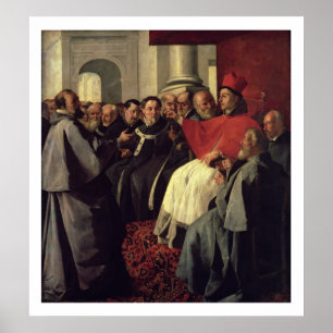 St. Bonaventure (1221-74) at the Council of Lyons Poster