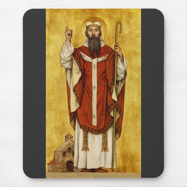 St. Boniface of Mainz - Patron of Educators Mouse Pad (Front)