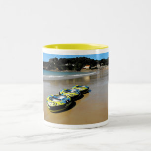 St Brelade's beach and bay Two-Tone Coffee Mug
