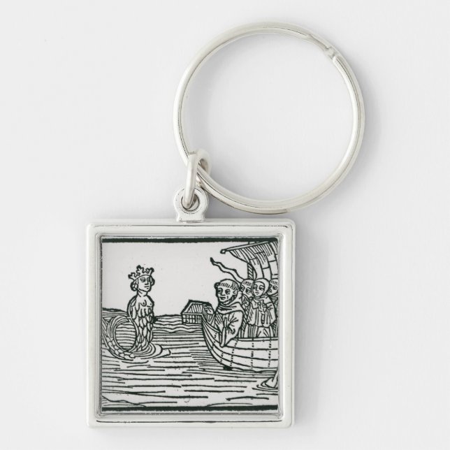 St. Brendan and the Siren Key Ring (Front)