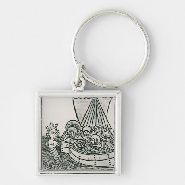 St. Brendan and the Siren Key Ring (Front)