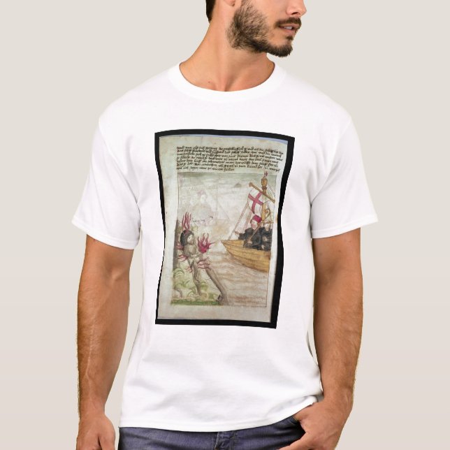 St. Brendan in his ship T-Shirt (Front)