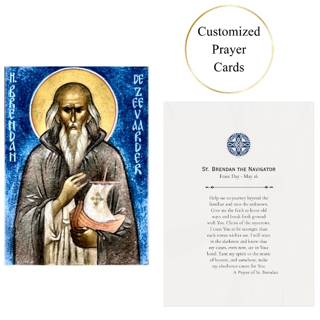 St. Brendan the Navigator Orthodox Prayer Card     (Creator Uploaded)