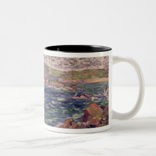 St. Briac, 1885 (oil on canvas) Two-Tone Coffee Mug