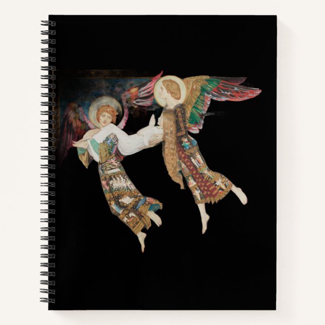 St Brigid being carried away by angels Notebook (Front)
