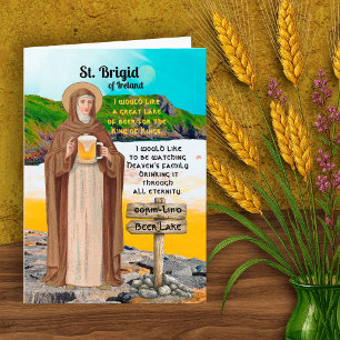 St. Brigid of Ireland and Her Lake of Beer Card