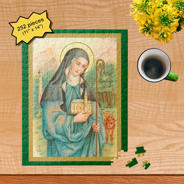 St. Brigid of Ireland (M 014) Jigsaw Puzzle (Creator Uploaded)