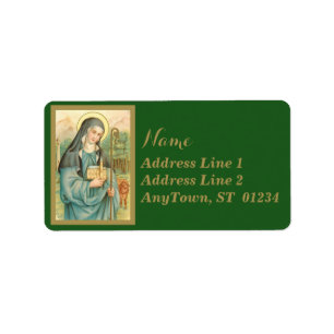 St. Brigid of Ireland (M 014) Label