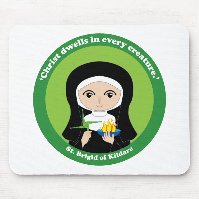 St. Brigid of Kildare Mouse Pad (Front)