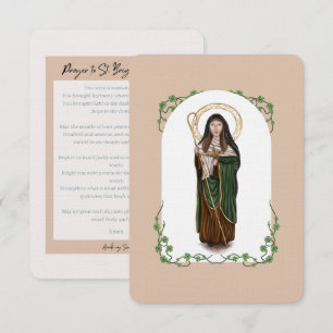 St. Brigid of Kildare Prayer Card