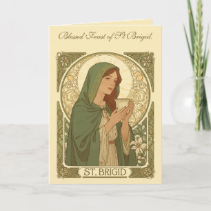 St Brigid The Patroness of Dairy Production Card