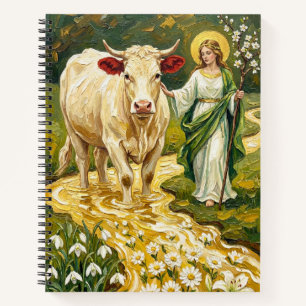 St. Brigid & The White Cow (Imbolc) Notebook