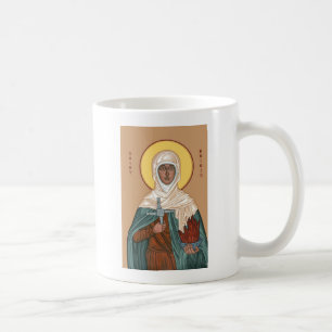 St Brigid with Holy Fire and Cross Coffee Mug