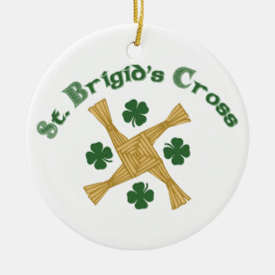 St. Brigids Cross Ceramic Ornament