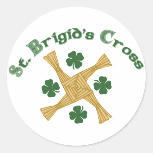St. Brigids Cross Classic Round Sticker