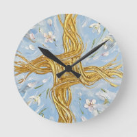 St Brigid's Cross Snowdrops Golden Imbolc Art
