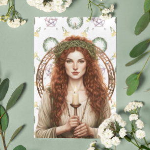 St. Brigids Day Candlemas Imbolc Holiday Card