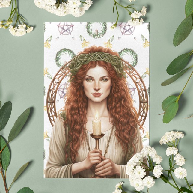 St. Brigids Day Candlemas Imbolc Holiday Card (Creator Uploaded)