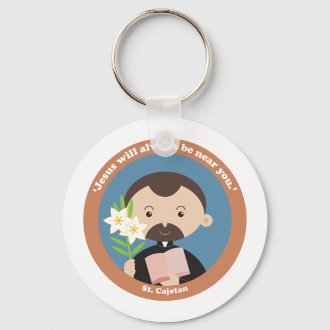 St Cajetan Key Ring (Front)