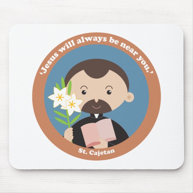 St Cajetan Mouse Pad (Front)