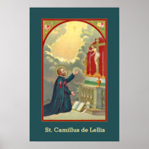 St. Camillus Praying Before a Crucifix (M 020)