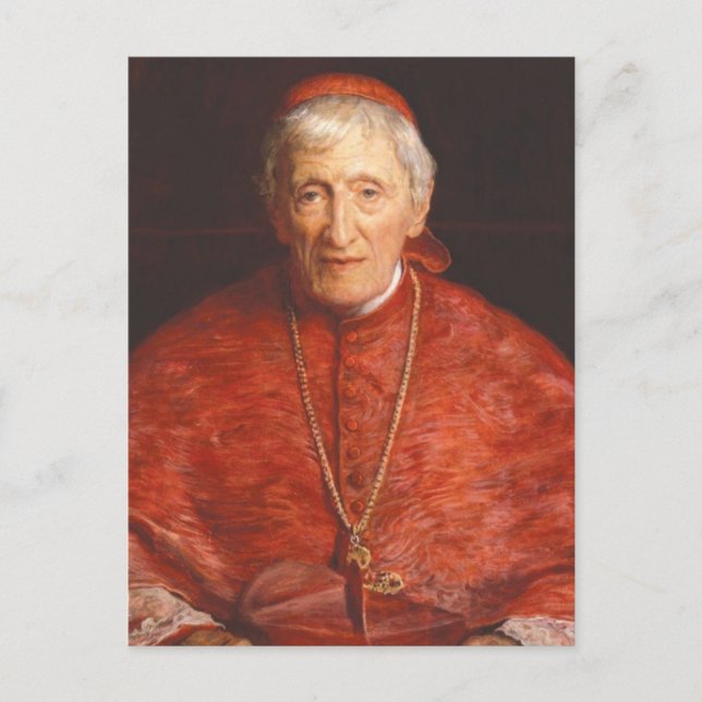St. Cardinal John Henry Newman Catholic Postcard (Front)