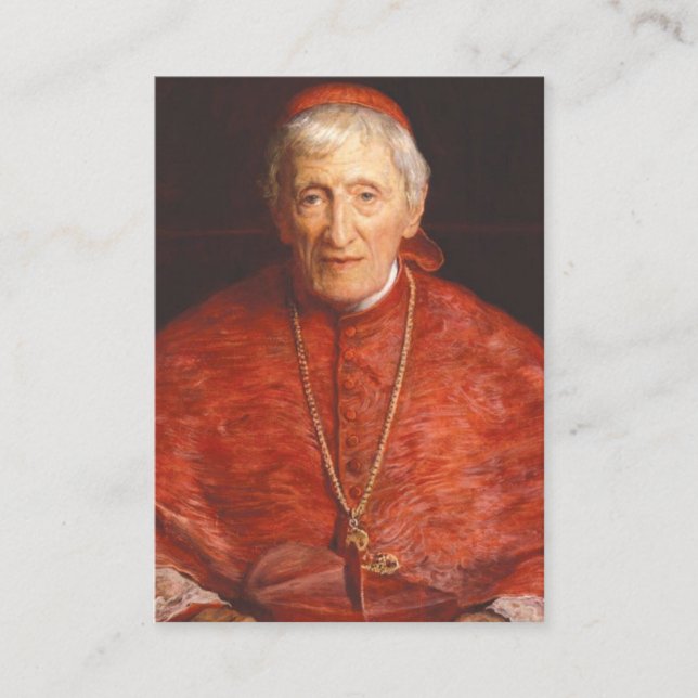 St. Cardinal John Henry Newman Holy Card Catholic (Front)