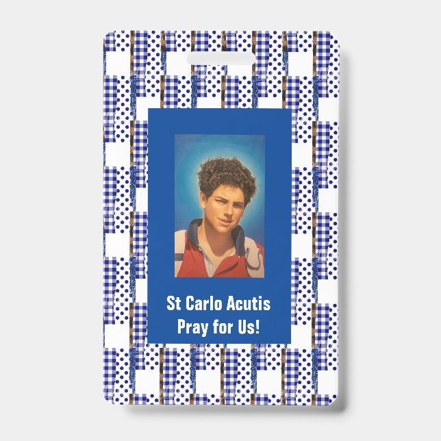 St Carlo Acutis ID Badge (Front)