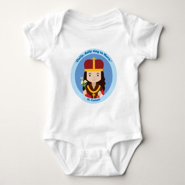 St. Casimir Baby Bodysuit (Front)