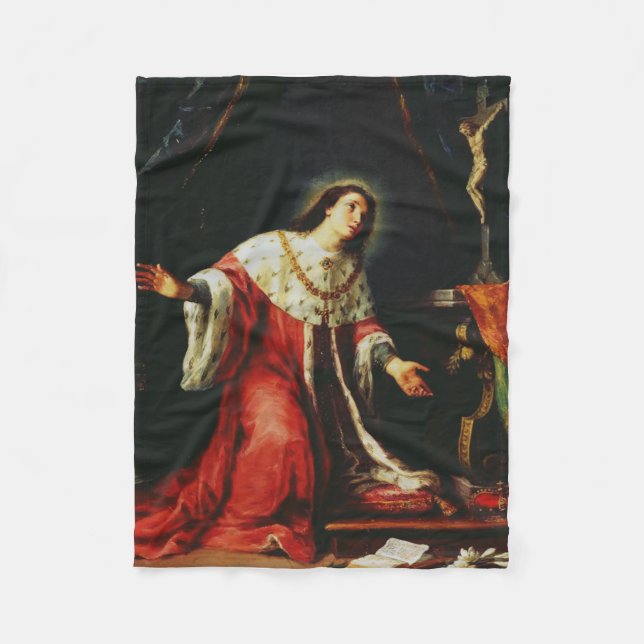 St. Casimir Jagiellon - Patron Saint of Poland Fleece Blanket (Front)