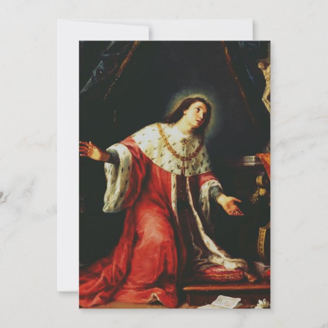 St. Casimir Jagiellon - Patron Saint of Poland Holiday Card (Front)
